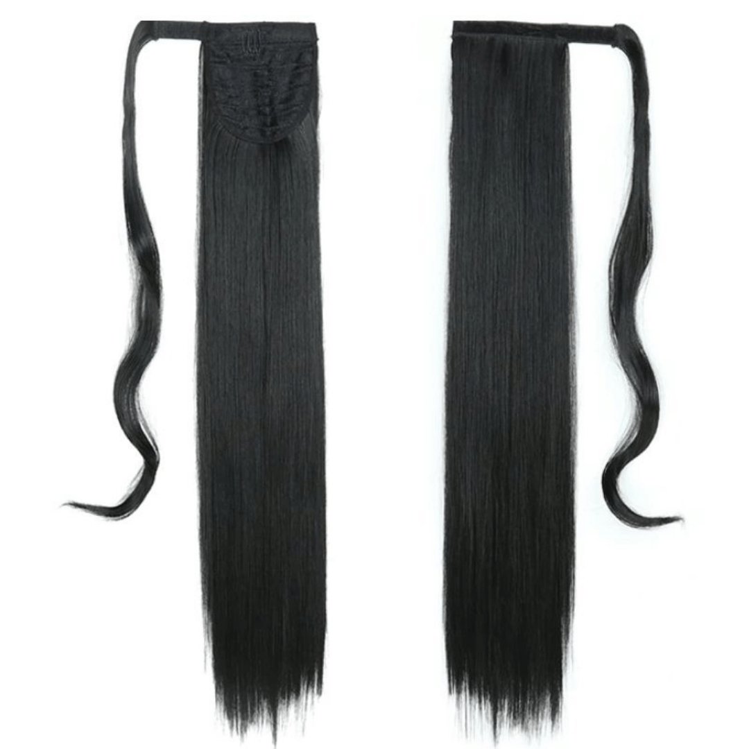 Postiche Queue de Cheval Lisse Noir | Frossia