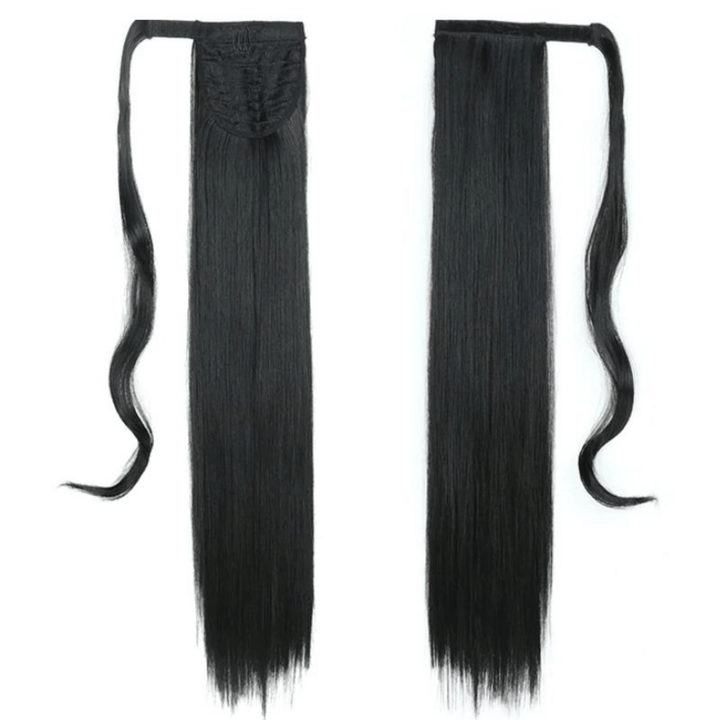 Postiche Queue de Cheval Lisse Noir | Frossia