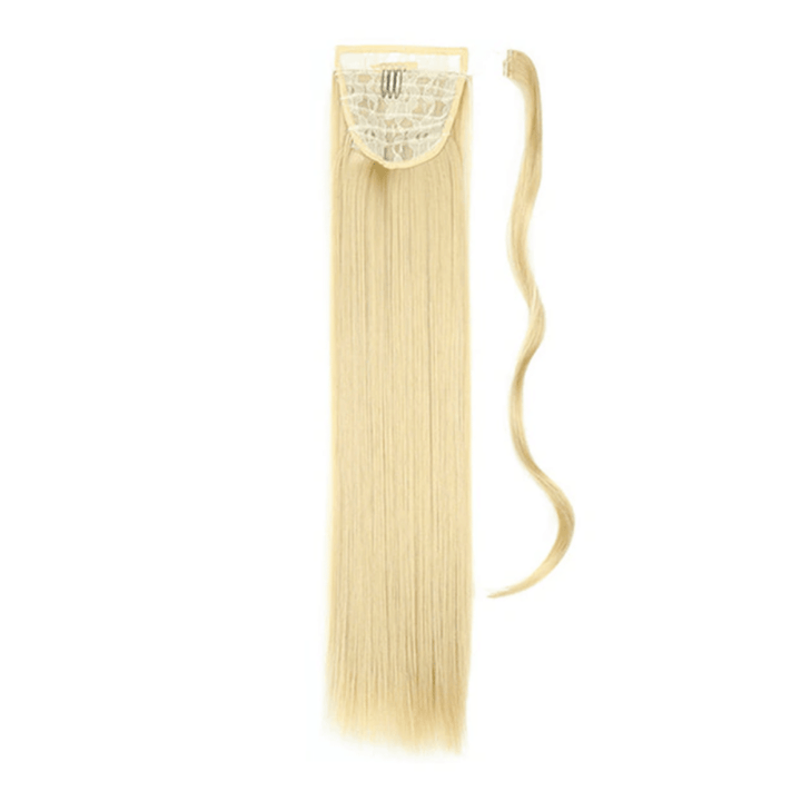 Postiche Queue de Cheval Raide Blond Clair | Frossia