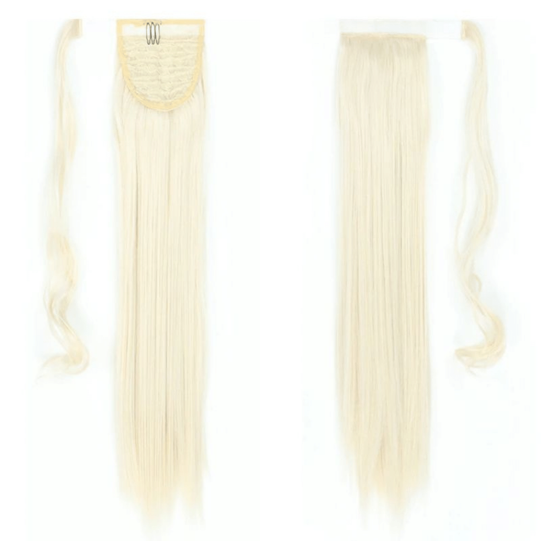 Postiche Queue de Cheval Tres Longue Blond Platine | Frossia