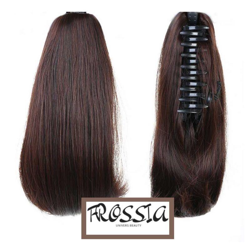 Postiche Queue de Cheval Courte Brune | Frossia