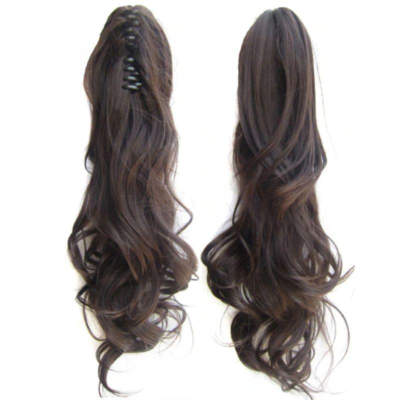 Extension Cheveux Pince Crabe Queue de Cheval Brune | Frossia