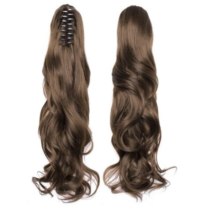 Extension Cheveux Pince Crabe Queue de Cheval Châtain 50 cm | Frossia