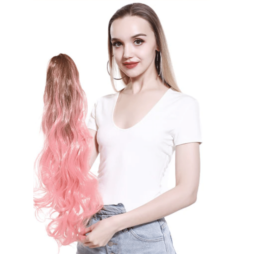 Rajout Queue de Cheval Rose | Frossia