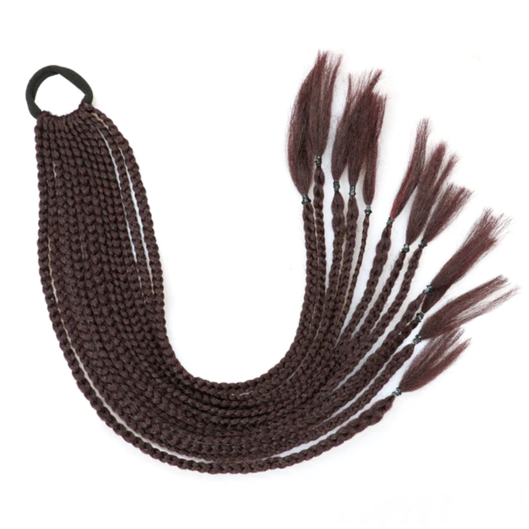 Tresses Africaine Queue de Cheval Chatain | Frossia
